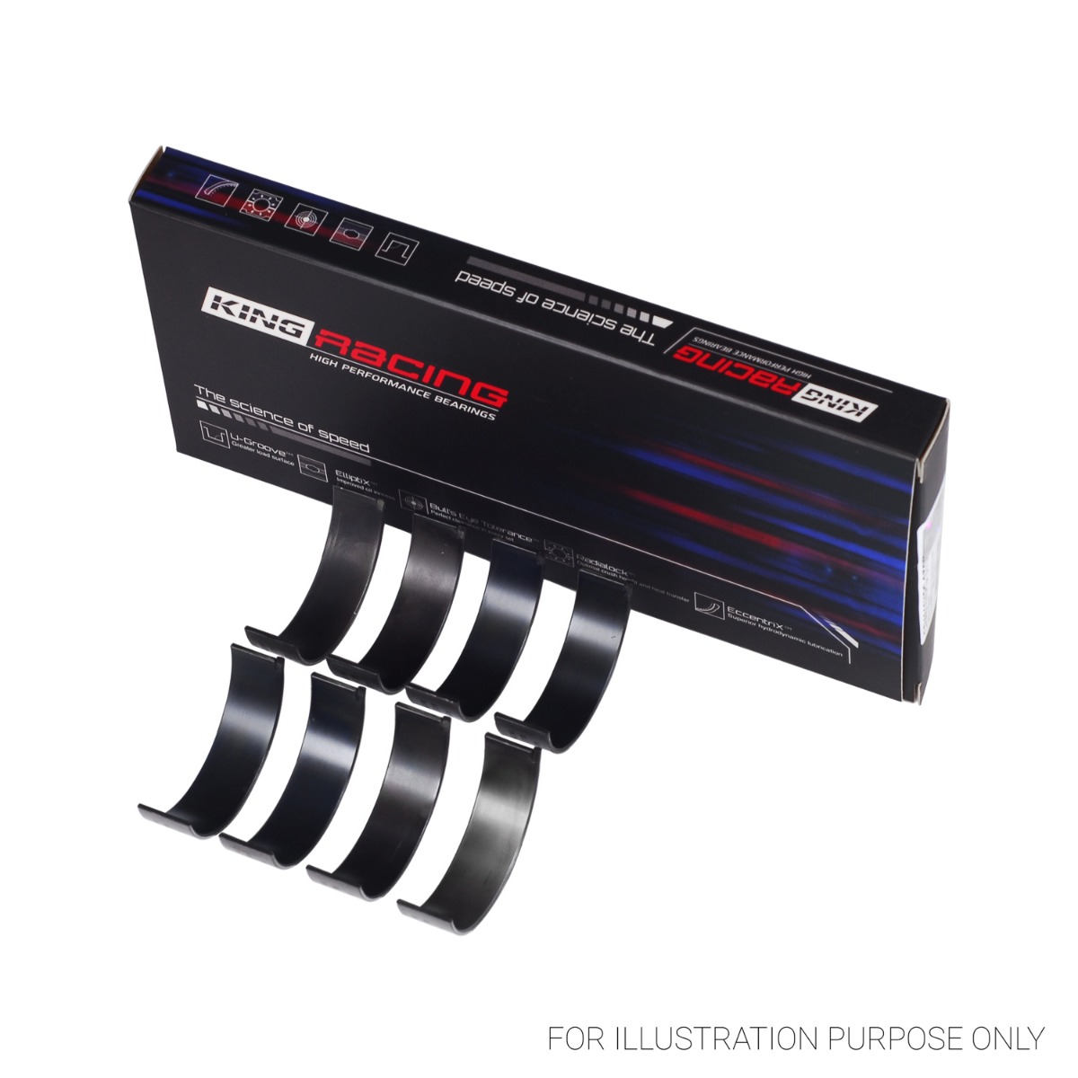 Subaru FA20, Toyota 4U-GSE Connecting Rod Bearing Set - CR4616XPG