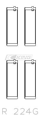 King BMW S65B40A / S85B50A (Size +0.5mm) Connecting Rod Bearing Set