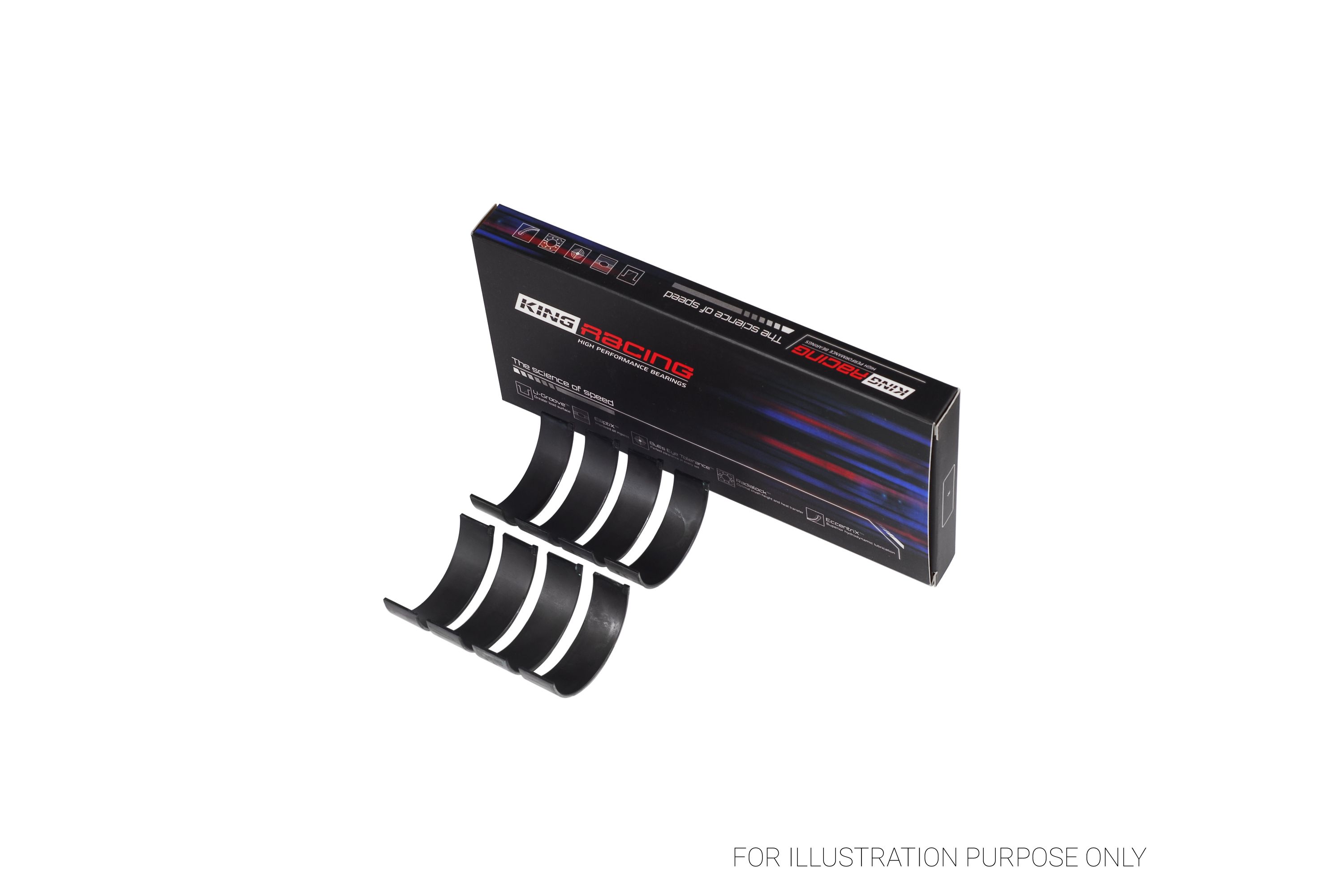 Bering X-RACE-R EUサイズ41（26cm相当） Mitsubishi 4B11T Evo X Turbo Racing Connecting Rod Bearings - CR4586XP