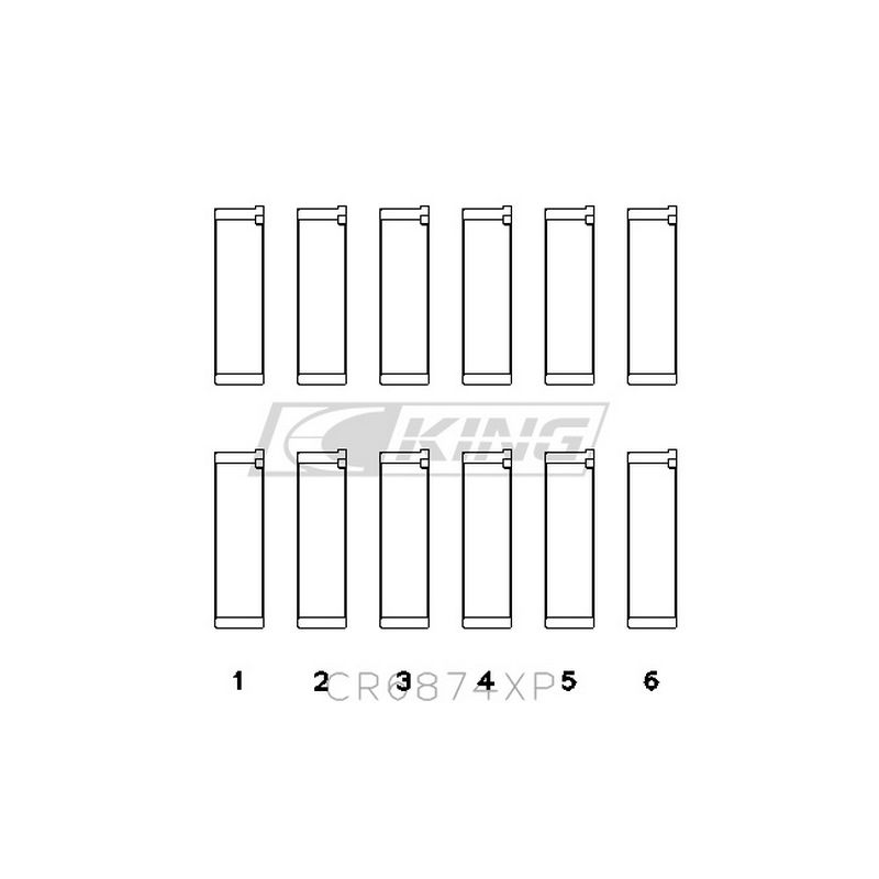 Subaru EZ30/EZ30D Racing Connecting Rod Bearings - CR6874XP