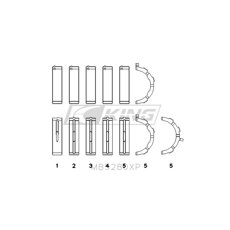 Ford V8, 4.6L/5.4L SOHC Racing Tri-metal - MB5280XP