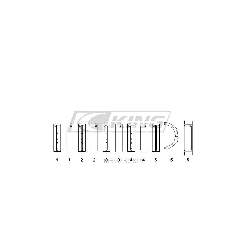 Ford V8, 4.6L DOHC/SOHC 24V Main Bearing Set - MB5283XPC