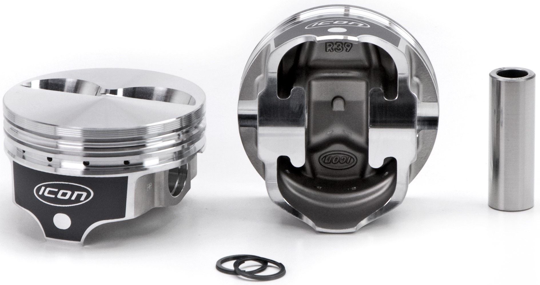 Chevy 327 Rod 6.000 Flat Top +4.9cc 2V Piston Kit IC790KTD | UEM Icon