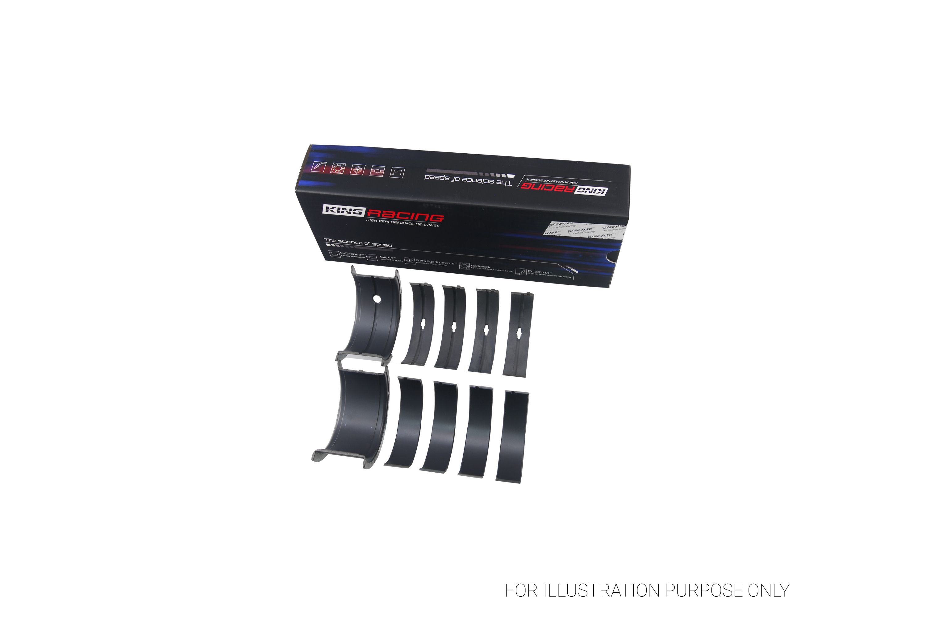 Chevrolet 400 V8 Racing Main Bearings Set - MB 509XPC